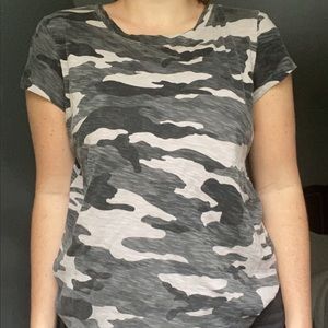 Camo short sleeve top by Dylan